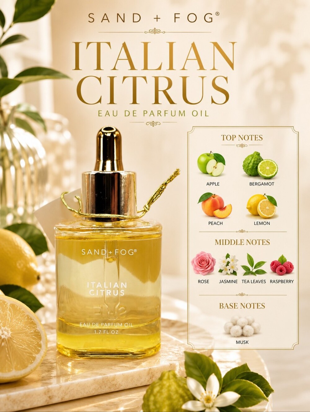 🍋 ITALIAN CITRUS Sand + Fog